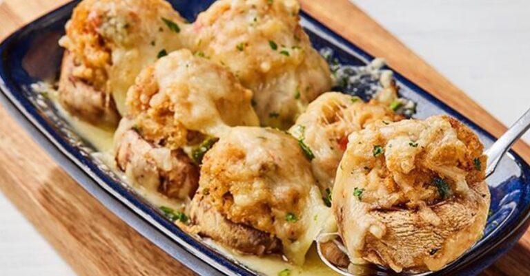 Redlobster Seafood-Stuffed Mushrooms