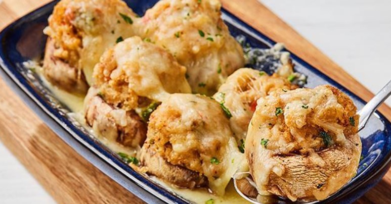 Redlobster Seafood-Stuffed Mushrooms