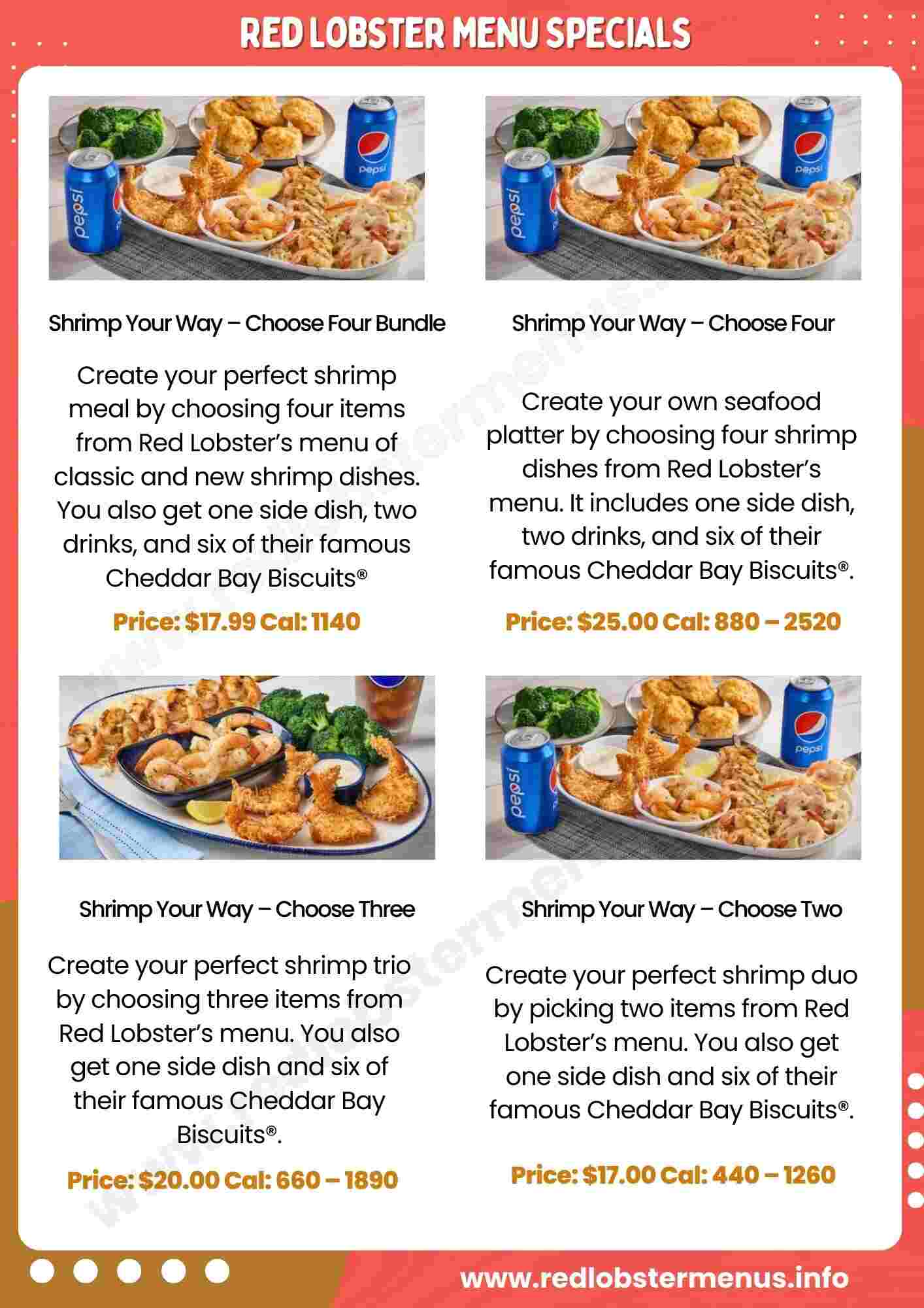 Red Lobster Menu Specials