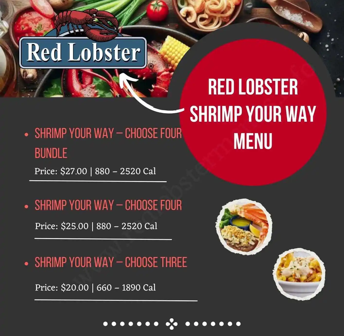 Red Lobster Shrimp Your Way Menu