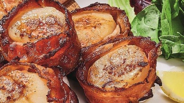 Bacon-Wrapped Sea Scallops
